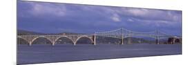 Bridge across the River, Conde B. McCullough Memorial Bridge, Coos Bay, North Bend, Oregon, USA-null-Mounted Photographic Print