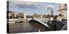 Bridge across the River, Pont Alexandre Iii, Seine River, Paris, Ile-De-France, France-null-Stretched Canvas