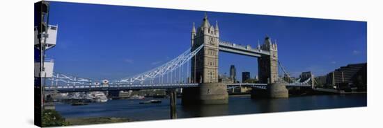 Bridge Across the River, Tower Bridge, Thames River, London, England-null-Stretched Canvas