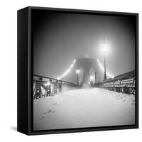 Bridge and Blizzard-Evan Morris Cohen-Framed Stretched Canvas