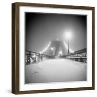 Bridge and Blizzard-Evan Morris Cohen-Framed Photographic Print