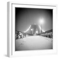 Bridge and Blizzard-Evan Morris Cohen-Framed Photographic Print