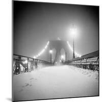 Bridge and Blizzard-Evan Morris Cohen-Mounted Photographic Print