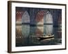 Bridge and Boat on Wuyang River, Zhenyuan, Guizhou, China-Keren Su-Framed Photographic Print