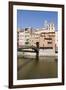 Bridge and Brightly Painted Houses on the Bank of the Riu Onyar-Martin Child-Framed Photographic Print