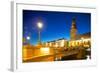 Bridge and Church at Night, Gothenburg, Sweden, Scandinavia, Europe-Frank Fell-Framed Photographic Print