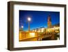 Bridge and Church at Night, Gothenburg, Sweden, Scandinavia, Europe-Frank Fell-Framed Photographic Print