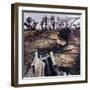 Bridge and Dog, 2000-Peter Wilson-Framed Giclee Print