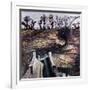 Bridge and Dog, 2000-Peter Wilson-Framed Giclee Print