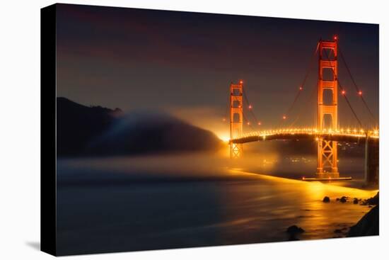 Bridge and Fog, San Francisco-Vincent James-Stretched Canvas