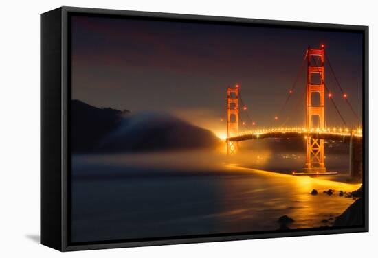 Bridge and Fog, San Francisco-Vincent James-Framed Stretched Canvas