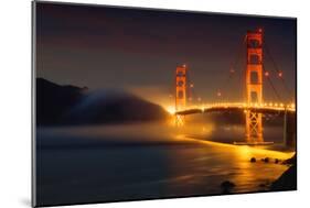 Bridge and Fog, San Francisco-Vincent James-Mounted Photographic Print