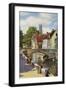 Bridge and Green Quay, Bruges, Belgium, C1924-Horace W Nicholls-Framed Giclee Print