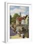 Bridge and Green Quay, Bruges, Belgium, C1924-Horace W Nicholls-Framed Giclee Print