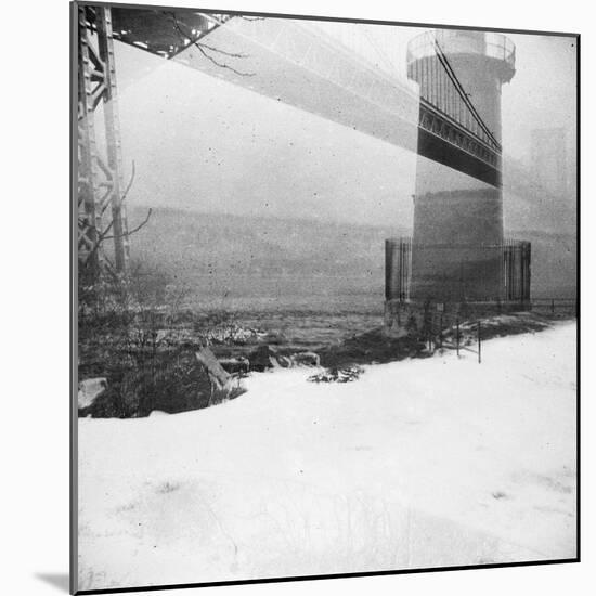 Bridge and Lighthouse, Doubled in Plenachrome-Evan Morris Cohen-Mounted Photographic Print