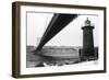 Bridge and Lighthouse-Evan Morris Cohen-Framed Photographic Print