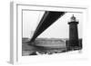 Bridge and Lighthouse-Evan Morris Cohen-Framed Photographic Print