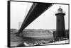 Bridge and Lighthouse-Evan Morris Cohen-Framed Stretched Canvas