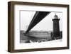 Bridge and Lighthouse-Evan Morris Cohen-Framed Photographic Print