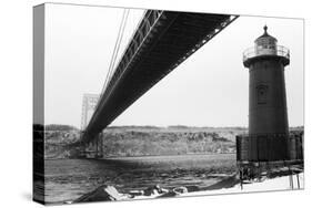 Bridge and Lighthouse-Evan Morris Cohen-Stretched Canvas