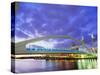 Bridge and Lowry Centre, Manchester, England-Nigel Francis-Stretched Canvas