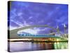 Bridge and Lowry Centre, Manchester, England-Nigel Francis-Stretched Canvas