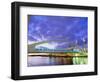 Bridge and Lowry Centre, Manchester, England-Nigel Francis-Framed Photographic Print