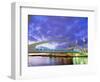 Bridge and Lowry Centre, Manchester, England-Nigel Francis-Framed Photographic Print