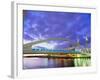 Bridge and Lowry Centre, Manchester, England-Nigel Francis-Framed Photographic Print