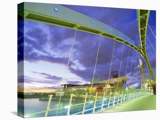 Bridge and Lowry Centre, Manchester, England-Nigel Francis-Stretched Canvas