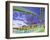 Bridge and Lowry Centre, Manchester, England-Nigel Francis-Framed Photographic Print