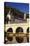 Bridge and Medieval Monastery, Brantome, Dordogne, France-Peter Higgins-Stretched Canvas