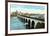 Bridge and Milling Section, Minneapolis, Minnesota-null-Framed Premium Giclee Print