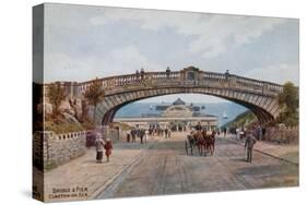Bridge and Pier, Clacton-On-Sea-Alfred Robert Quinton-Stretched Canvas
