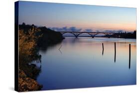 Bridge and Poles-Shane Settle-Stretched Canvas