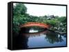 Bridge and Pond of Shinsen-En Garden, Kyoto, Japan-null-Framed Stretched Canvas