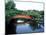 Bridge and Pond of Shinsen-En Garden, Kyoto, Japan-null-Mounted Photographic Print