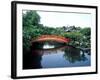 Bridge and Pond of Shinsen-En Garden, Kyoto, Japan-null-Framed Photographic Print