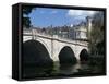 Bridge and River Thames, Richmond, Surrey, England, United Kingdom, Europe-Richardson Rolf-Framed Stretched Canvas