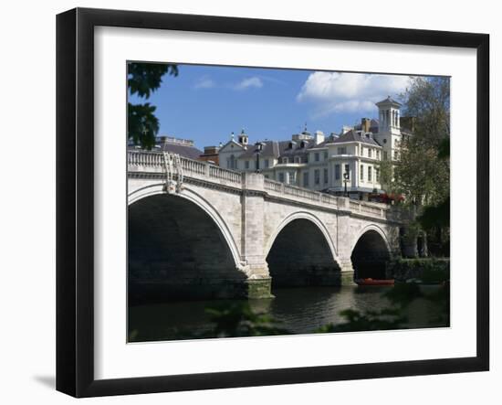 Bridge and River Thames, Richmond, Surrey, England, United Kingdom, Europe-Richardson Rolf-Framed Photographic Print