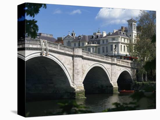 Bridge and River Thames, Richmond, Surrey, England, United Kingdom, Europe-Richardson Rolf-Stretched Canvas