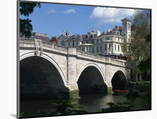 Bridge and River Thames, Richmond, Surrey, England, United Kingdom, Europe-Richardson Rolf-Mounted Photographic Print