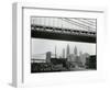 Bridge and Skyline, New York, c. 1945-Brett Weston-Framed Photographic Print