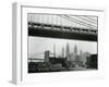 Bridge and Skyline, New York, c. 1945-Brett Weston-Framed Premium Photographic Print