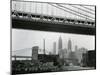Bridge and Skyline, New York, c. 1945-Brett Weston-Mounted Premium Photographic Print