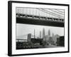 Bridge and Skyline, New York, c. 1945-Brett Weston-Framed Photographic Print