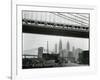 Bridge and Skyline, New York, c. 1945-Brett Weston-Framed Photographic Print