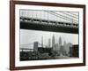 Bridge and Skyline, New York, c. 1945-Brett Weston-Framed Photographic Print