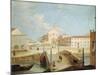 Bridge and the Church of Santa Margherita in Treviso-Medoro Coghetto-Mounted Giclee Print