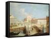 Bridge and the Church of Santa Margherita in Treviso-Medoro Coghetto-Framed Stretched Canvas